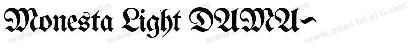 Monesta Light DAMA字体转换